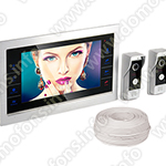 Комплект: видеодомофон HDcom S-101AHD с двумя вызывными панелями
